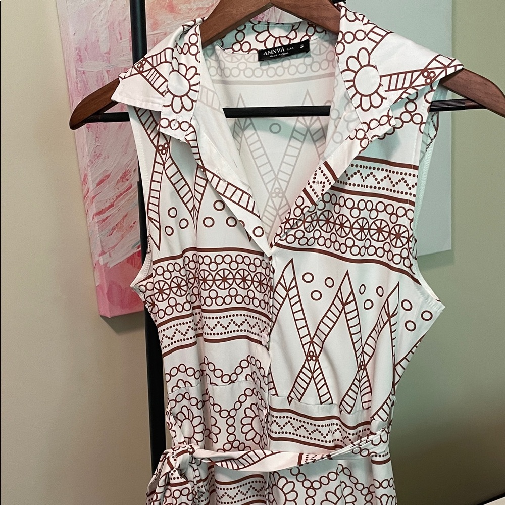 Chic Geometric Print Maxi Dress